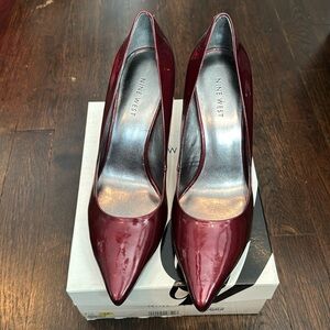 Dark Red Nine West Pumps Sz 7.5 M- Preowned